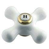 Aqua Vintage Porcelain Cross Handle (Hot Side)
