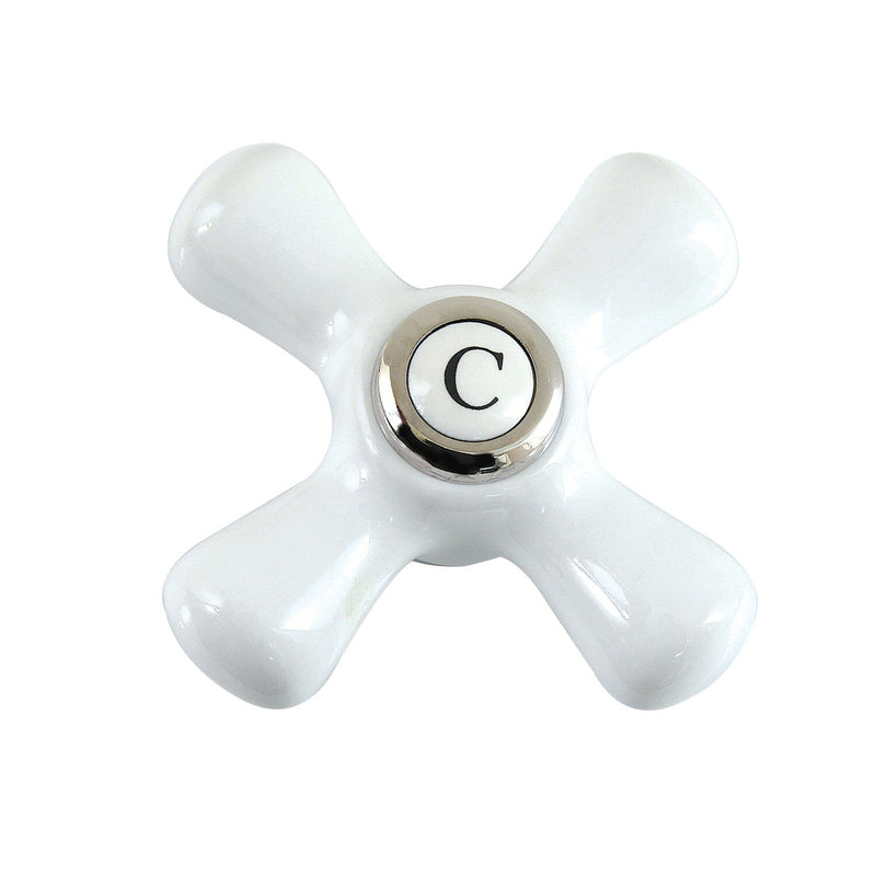Aqua Vintage Porcelain Cross Handle (Cold Side)