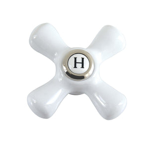 Aqua Vintage Porcelain Cross Handle (Hot Side)