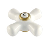 Aqua Vintage Porcelain Cross Handle (Cold Side)
