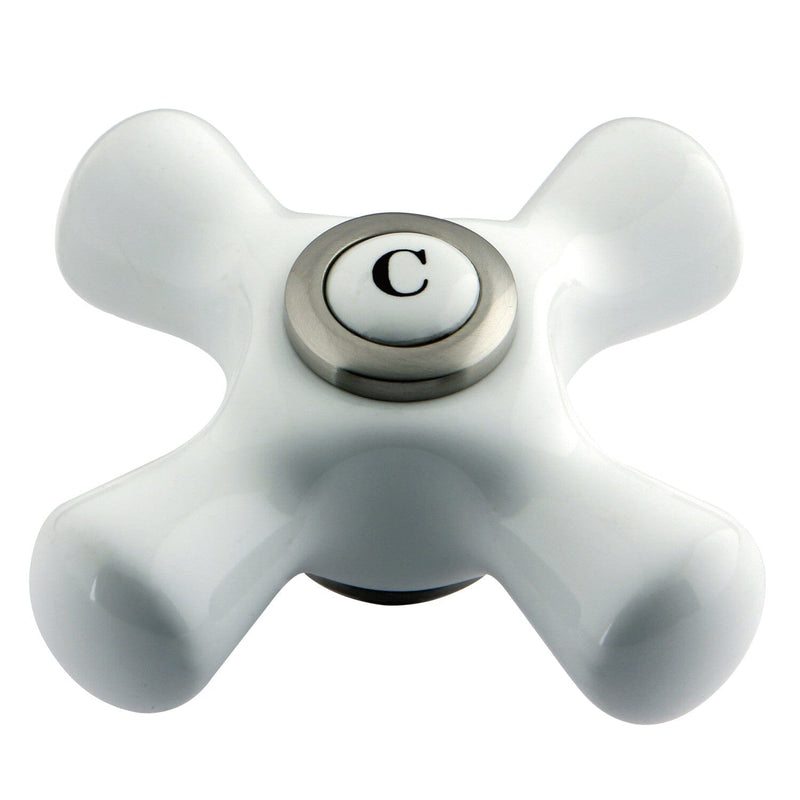 Aqua Vintage Porcelain Cross Handle (Cold Side)