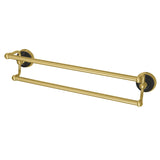 Water Onyx 18-Inch Double Towel Bar