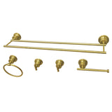 Concord 5-Piece 18-Inch Dual Towel Bar Bathroom Accessory Set