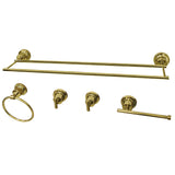 Concord 5-Piece 30-Inch Dual Towel Bar Bathroom Accessory Set