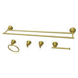 Concord 5-Piece 30-Inch Dual Towel Bar Bathroom Accessory Set