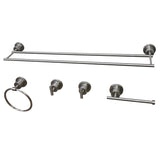 Concord 5-Piece 30-Inch Dual Towel Bar Bathroom Accessory Set