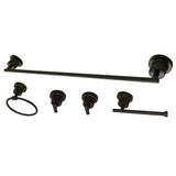 Concord 5-Piece 24-Inch Towel Bar Bathroom Accessory Set