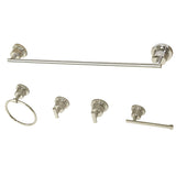 Concord 5-Piece 24-Inch Towel Bar Bathroom Accessory Set