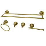 Concord 5-Piece 24-Inch Dual Towel Bar Bathroom Accessory Set