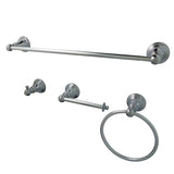 American Classic 4-Piece 18-Inch Towel Bar Bathroom Accessory Set