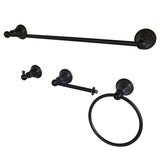 American Classic 4-Piece 18-Inch Towel Bar Bathroom Accessory Set