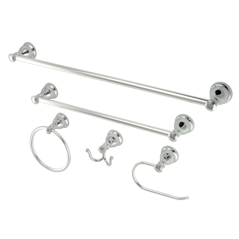 Mesa Verde 5-Piece 18-Inch and 24-Inch Towel Bars Bathroom Accessory Set