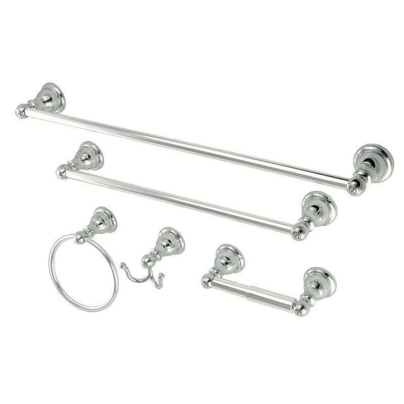 Santa Fe 5-Piece 18-Inch and 24-Inch Towel Bars Bathroom Accessory Set
