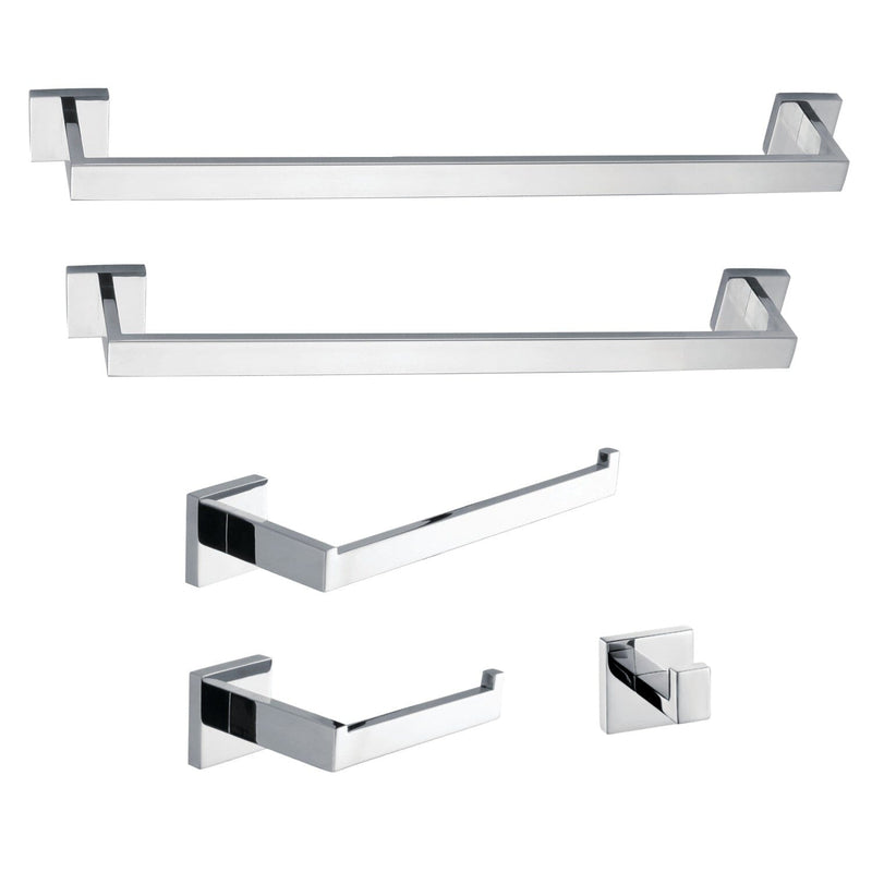 Markus 5-Piece 18-Inch and 24-Inch Towel Bars Bathroom Accessory Set
