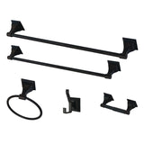 Monarch 5-Piece 18-Inch and 24-Inch Towel Bars Bathroom Accessory Set