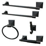Monarch 5-Piece 18-Inch and 24-Inch Towel Bars Bathroom Accessory Set