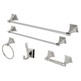 Monarch 5-Piece 18-Inch and 24-Inch Towel Bars Bathroom Accessory Set