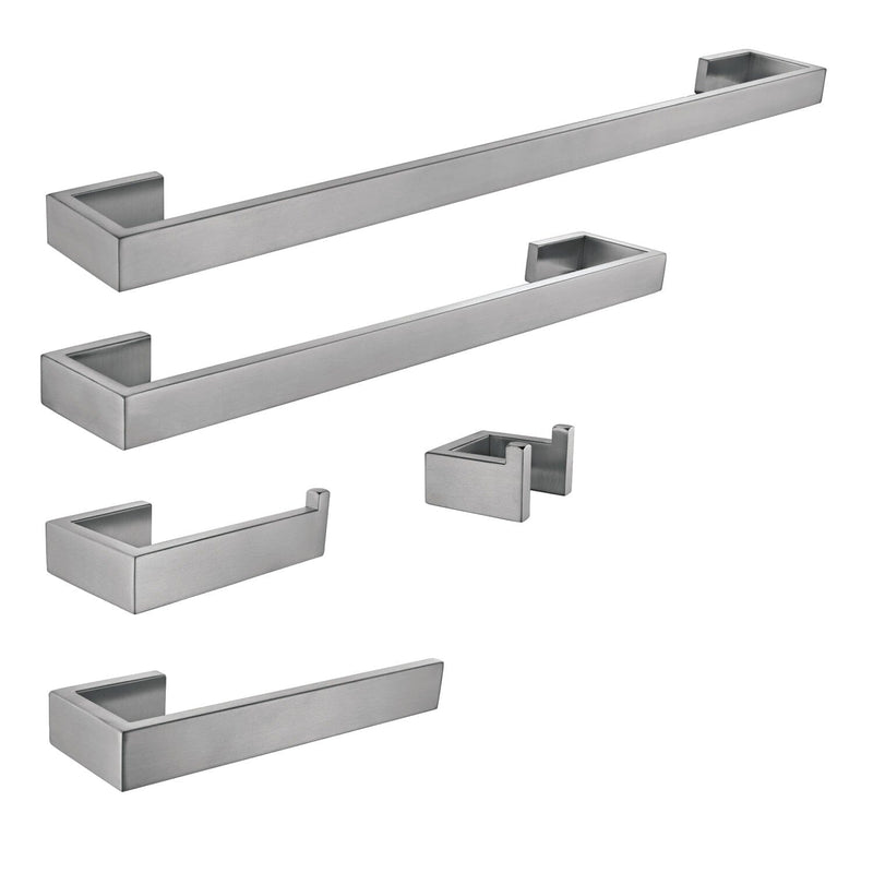 Lasdun 5-Piece 18-Inch and 24-Inch Towel Bars Bathroom Accessory Set