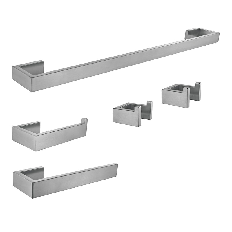 Lasdun 5-Piece 18-Inch Towel Bar Bathroom Accessory Set