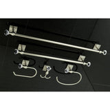 Celebrity 5-Piece 18-Inch and 24-Inch Towel Bars Bathroom Accessory Set