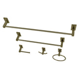 Continental 5-Piece 18-Inch and 24-Inch Towel Bars Bathroom Accessory Set