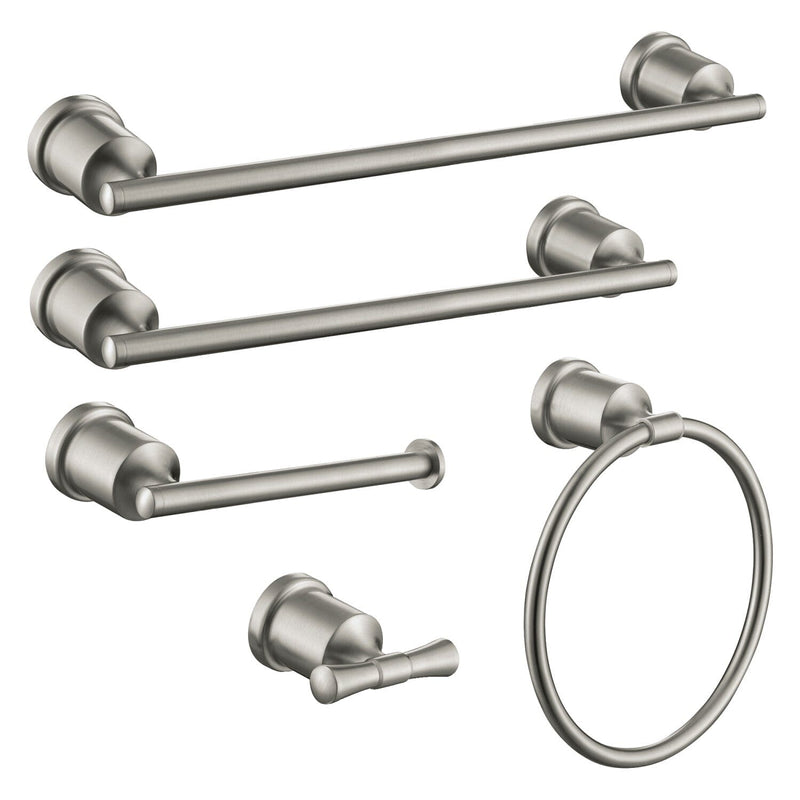 Mathsson 5-Piece 18-Inch and 24-Inch Towel Bars Bathroom Accessory Set