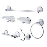 Victorian 6-Piece 24-Inch Towel Bar Bathroom Accessory Set