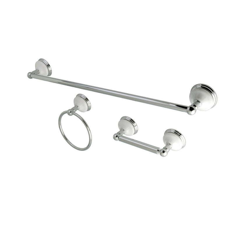 Victorian 3-Piece 24-Inch Towel Bar Bathroom Accessory Set