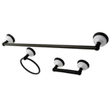Victorian 3-Piece 24-Inch Towel Bar Bathroom Accessory Set