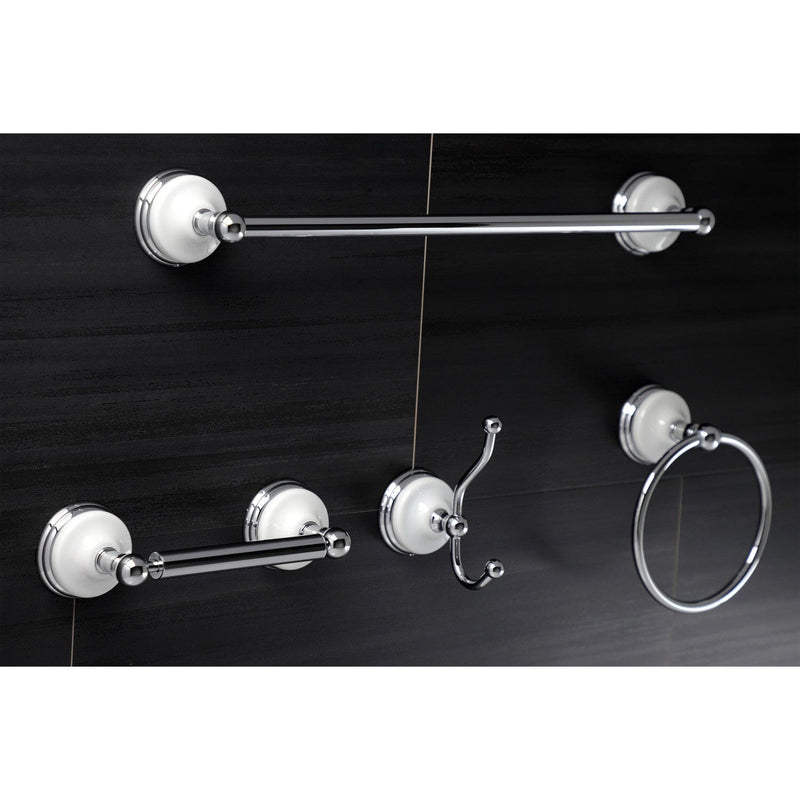 Victorian 4-Piece 18-Inch Towel Bar Bathroom Accessory Set