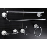 Victorian 4-Piece 24-Inch Dual Towel Bar Bathroom Accessory Set