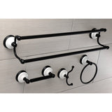 Victorian 4-Piece 24-Inch Dual Towel Bar Bathroom Accessory Set