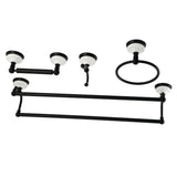 Victorian 4-Piece 24-Inch Dual Towel Bar Bathroom Accessory Set