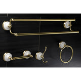 Victorian 4-Piece 24-Inch Dual Towel Bar Bathroom Accessory Set