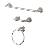 Heritage 3-Piece 24-Inch Towel Bar Bathroom Accessory Set
