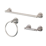 Heritage 3-Piece 18-Inch Towel Bar Bathroom Accessory Set