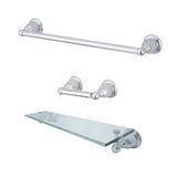 Heritage 3-Piece 18-Inch Towel Bar Bathroom Accessory Set