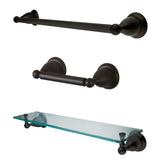 Heritage 3-Piece 18-Inch Towel Bar Bathroom Accessory Set