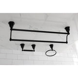 Heritage 3-Piece 24-Inch Dual Towel Bar Bathroom Accessory Set