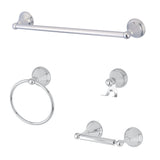 Governor 4-Piece 24-Inch Towel Bar Bathroom Accessory Set