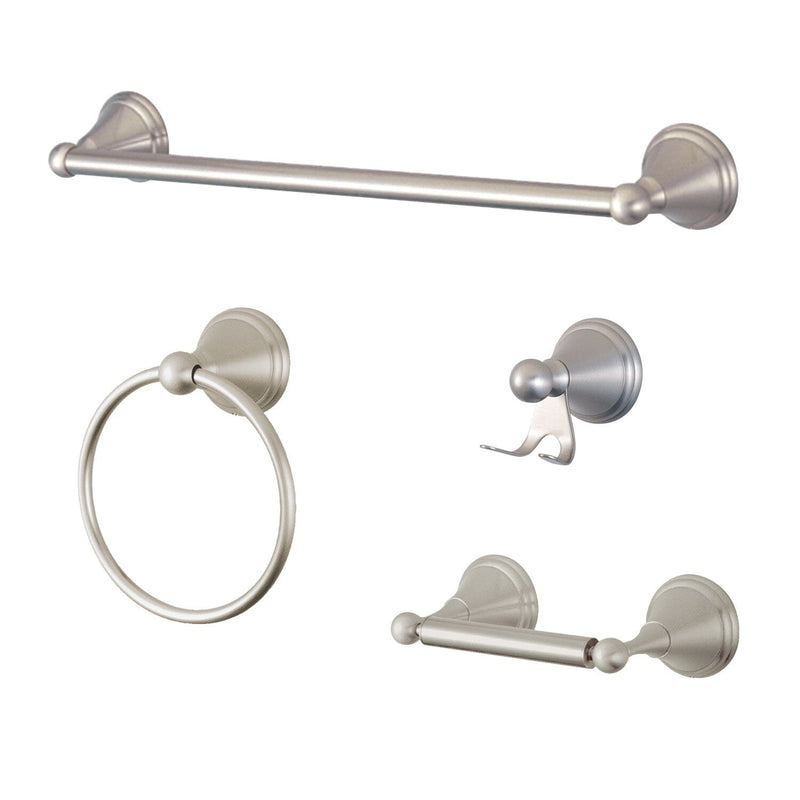 Governor 4-Piece 24-Inch Towel Bar Bathroom Accessory Set