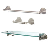 Governor 3-Piece 18-Inch Towel Bar Bathroom Accessory Set