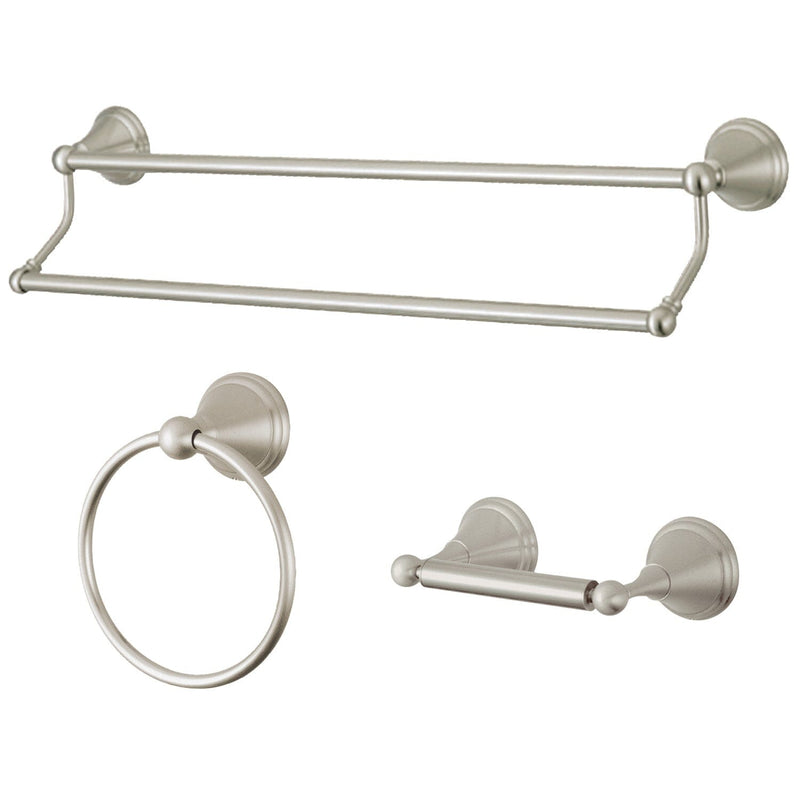 Governor 3-Piece 24-Inch Dual Towel Bar Bathroom Accessory Set