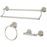 Governor 3-Piece 24-Inch Dual Towel Bar Bathroom Accessory Set