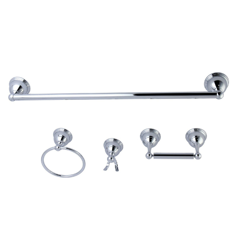 Restoration 4-Piece 24-Inch Towel Bar Bathroom Accessory Set