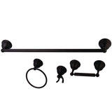 Restoration 4-Piece 24-Inch Towel Bar Bathroom Accessory Set