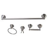 Restoration 4-Piece 24-Inch Towel Bar Bathroom Accessory Set