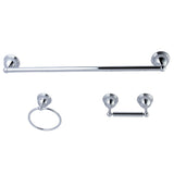 Restoration 3-Piece 24-Inch Towel Bar Bathroom Accessory Set