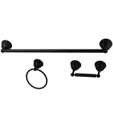 Restoration 3-Piece 24-Inch Towel Bar Bathroom Accessory Set