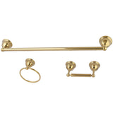 Restoration 3-Piece 24-Inch Towel Bar Bathroom Accessory Set